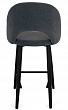 стул Капри-4 ПОЛУБАРНЫЙ нога черная 600 (Т177 графит)